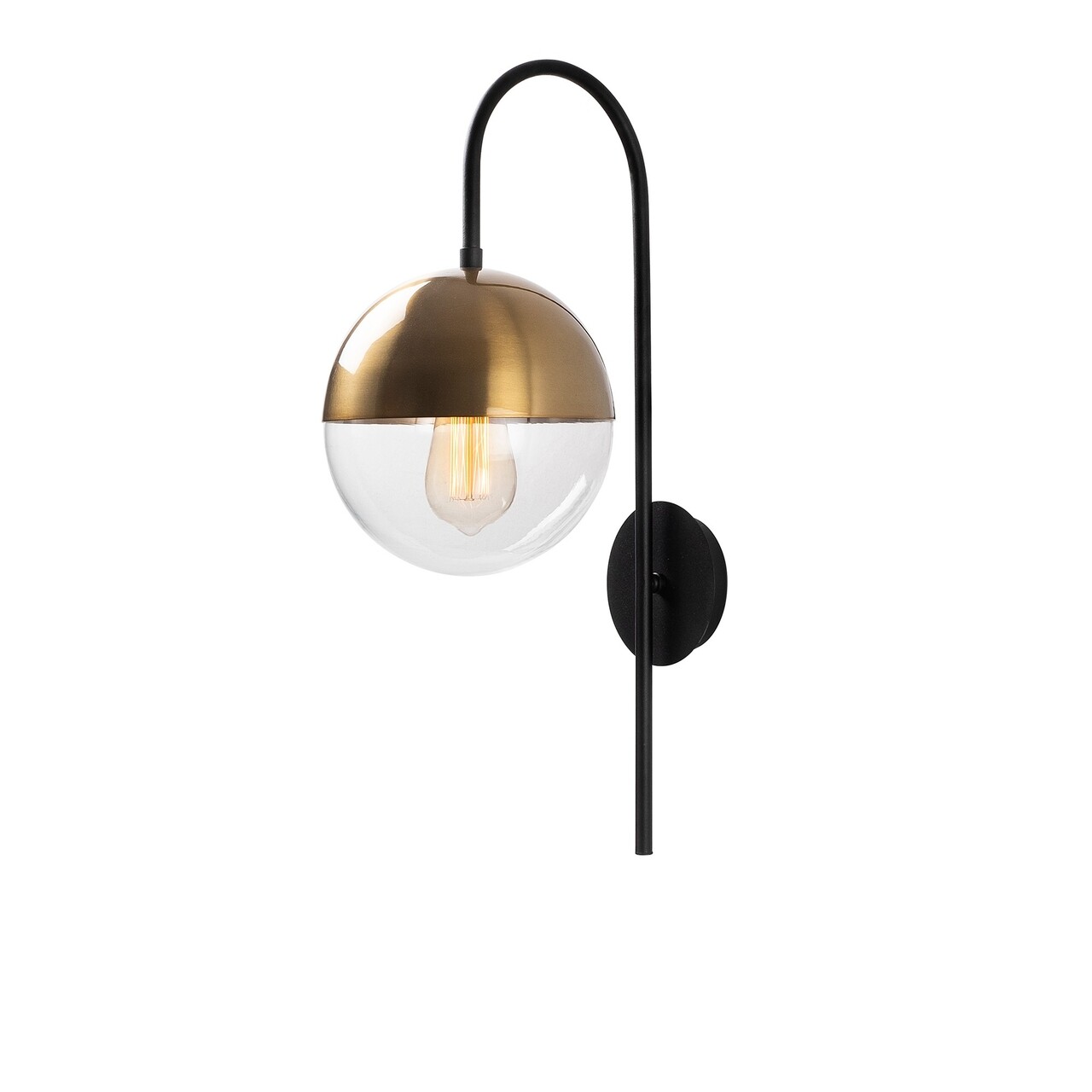 Aplica de perete, Bastos - 3055, Tatum, 20 x 31 x 57 cm, 1 x E27, 40W, negru/aramiu antic - imagine 7